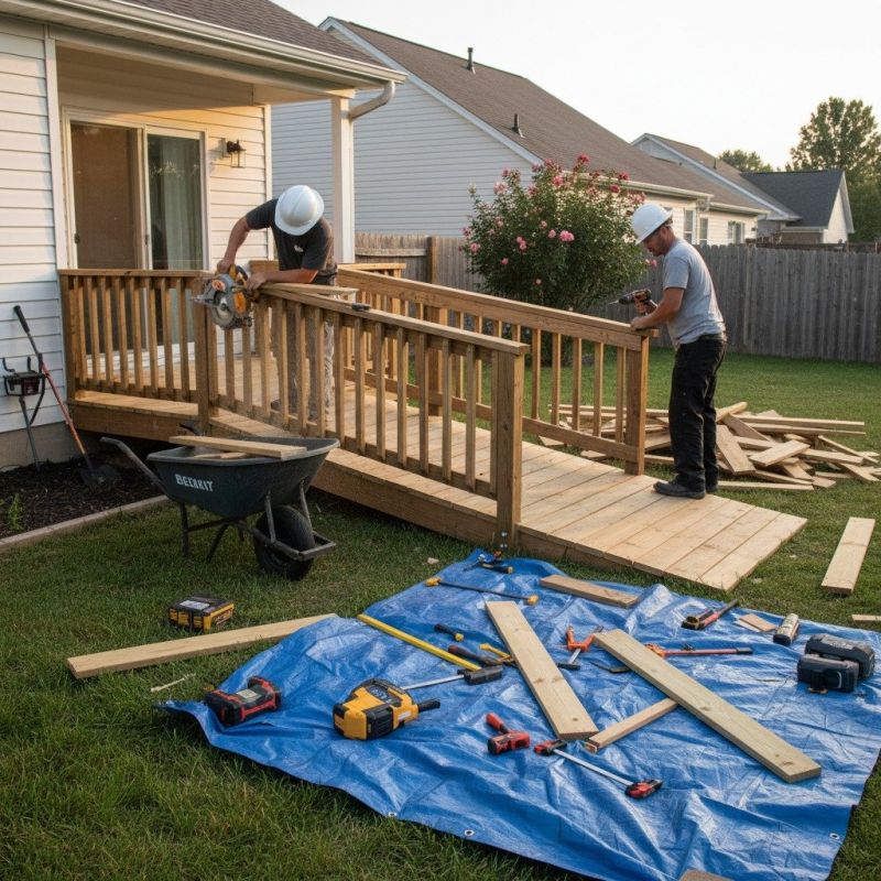 Handicap Ramp Construction in Kansas City, KS