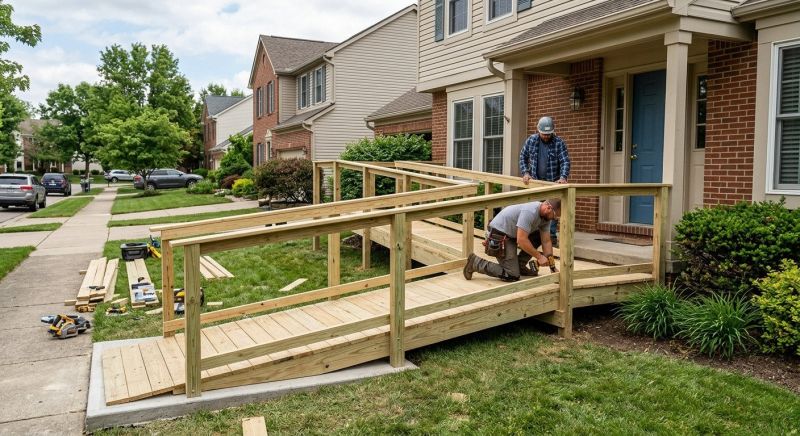 Entrance Ramp Installation in Conroe, TX