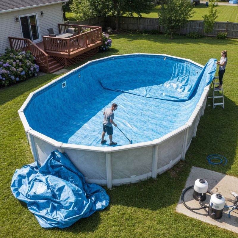 Vinyl Pool Liner Replacement detail